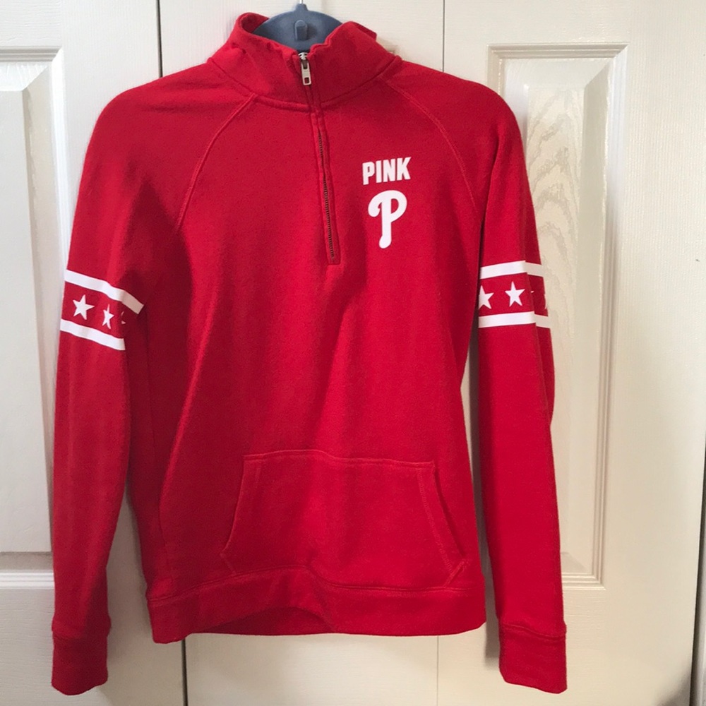 Phillies quarter zip jacket PINK